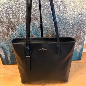 Kate Spade Jana Black Saffiano Leather Large Tote